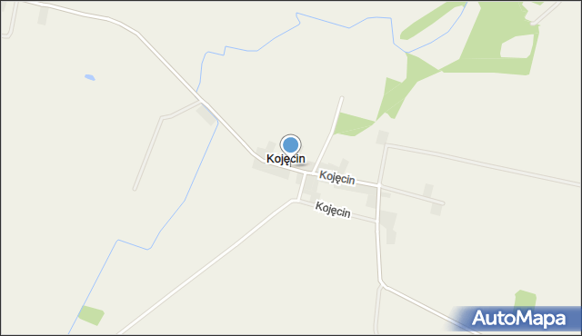 Kojęcin, Kojęcin, mapa Kojęcin