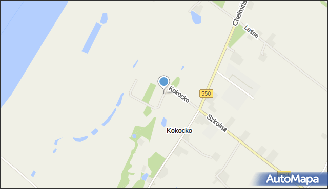 Kokocko, Kokocko, mapa Kokocko