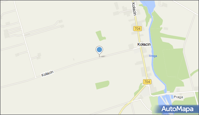 Kołacin gmina Dmosin, Kołacin, mapa Kołacin gmina Dmosin
