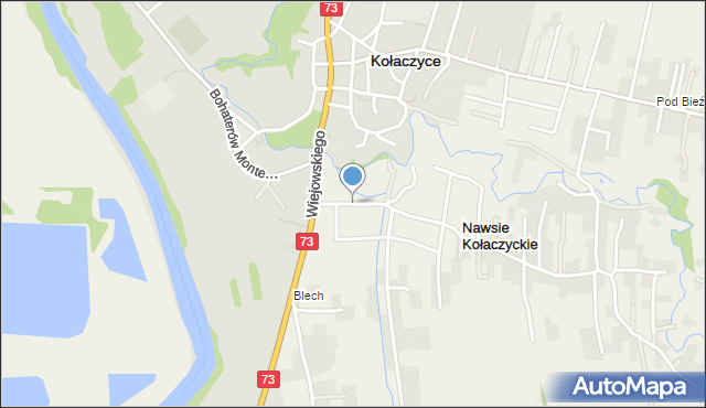 Kołaczyce, Konopnickiej Marii, mapa Kołaczyce