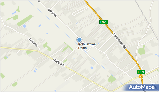 Kolbuszowa Dolna, Kolbuszowa Dolna, mapa Kolbuszowa Dolna