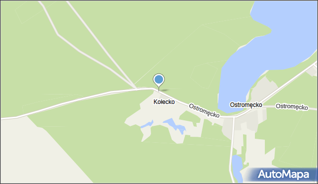 Kołecko, Kołecko, mapa Kołecko