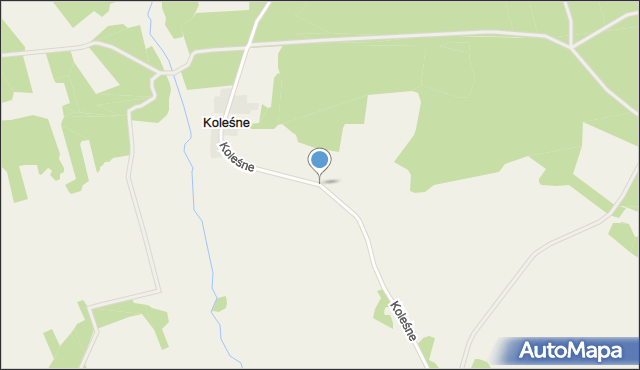 Koleśne, Koleśne, mapa Koleśne