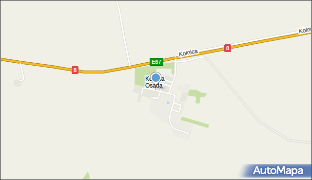 Kolnica Osada, Kolnica Osada, mapa Kolnica Osada