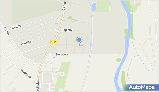 Kołobrzeg, Kordeckiego Augustyna, ks., mapa Kołobrzegu