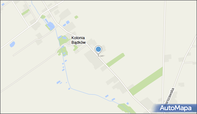 Kolonia Bądków, Kolonia Bądków, mapa Kolonia Bądków