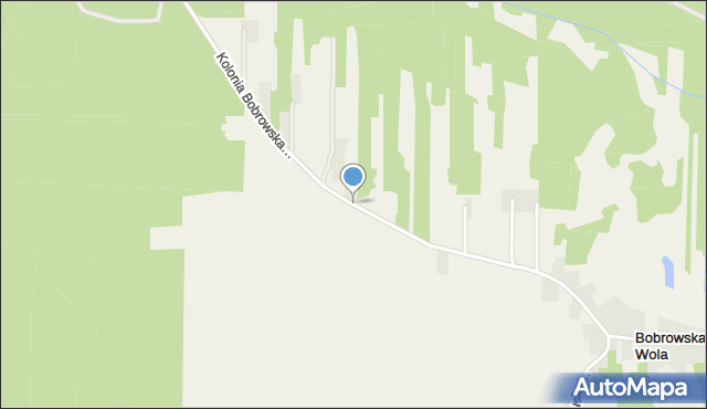 Kolonia Bobrowska Wola, Kolonia Bobrowska Wola, mapa Kolonia Bobrowska Wola