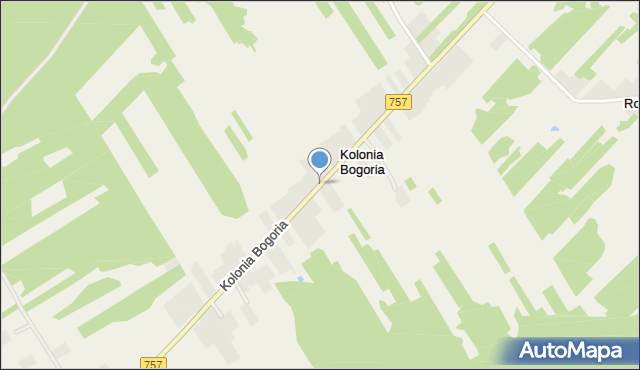 Kolonia Bogoria, Kolonia Bogoria, mapa Kolonia Bogoria