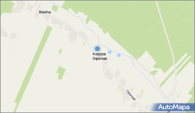 Kolonia Dębniak, Kolonia Dębniak, mapa Kolonia Dębniak