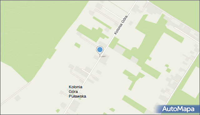 Kolonia Góra Puławska, Kolonia Góra Puławska, mapa Kolonia Góra Puławska
