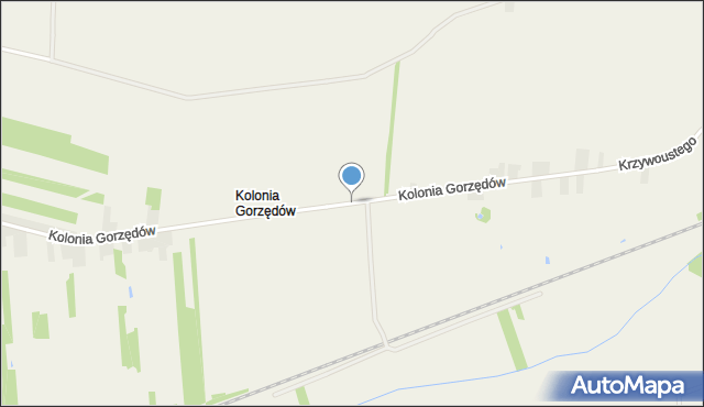 Kolonia Gorzędów, Kolonia Gorzędów, mapa Kolonia Gorzędów