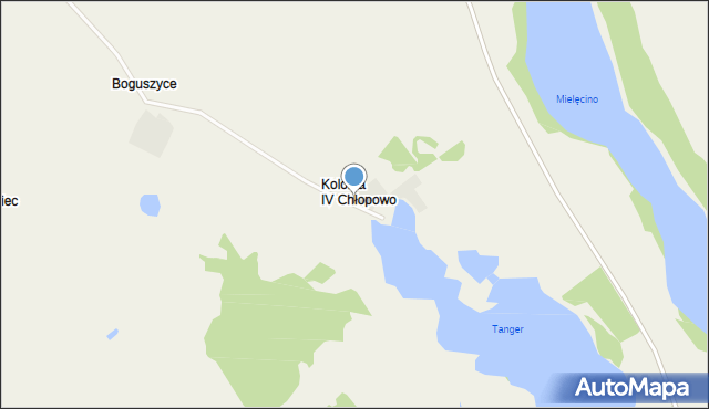 Kolonia IV Chłopowo, Kolonia IV Chłopowo, mapa Kolonia IV Chłopowo