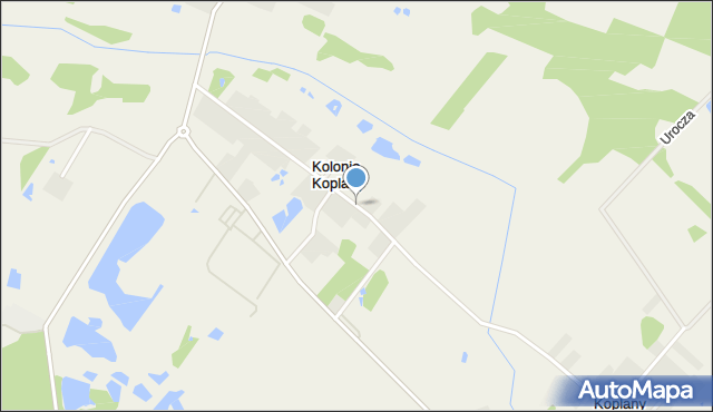 Kolonia Koplany, Kolonia Koplany, mapa Kolonia Koplany