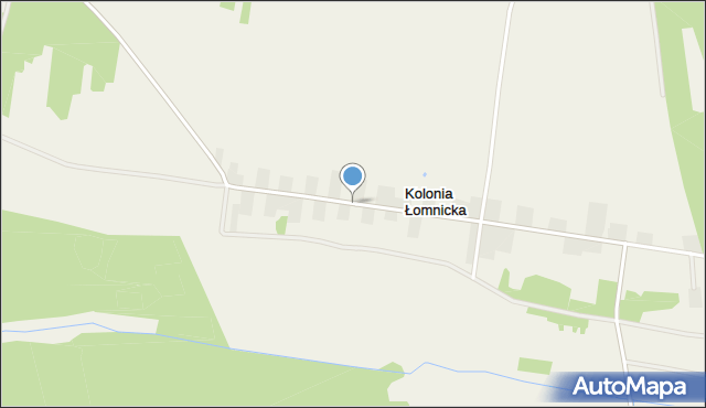 Kolonia Łomnicka, Kolonia Łomnicka, mapa Kolonia Łomnicka