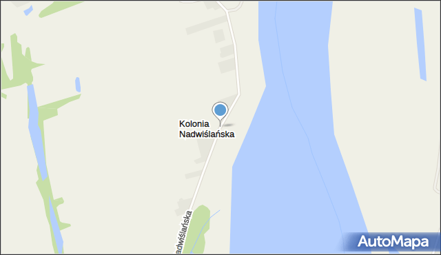 Kolonia Nadwiślańska, Kolonia Nadwiślańska, mapa Kolonia Nadwiślańska