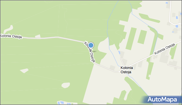 Kolonia Ostoja, Kolonia Ostoja, mapa Kolonia Ostoja