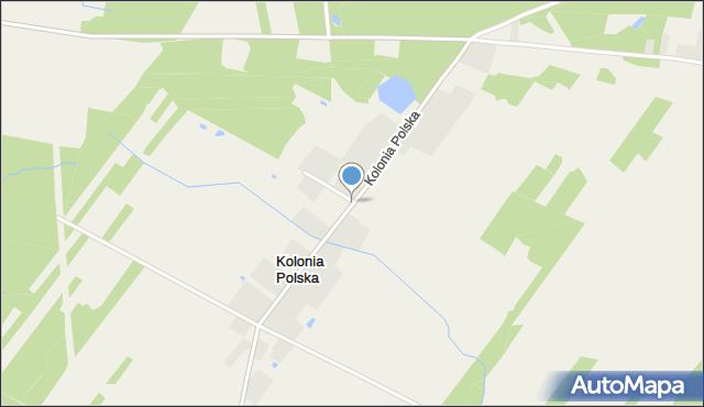 Kolonia Polska, Kolonia Polska, mapa Kolonia Polska