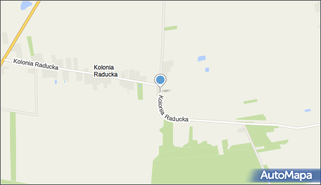 Kolonia Raducka, Kolonia Raducka, mapa Kolonia Raducka