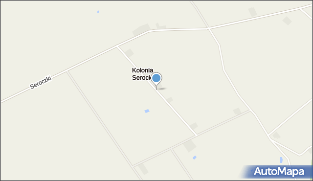 Kolonia Serocka, Kolonia Serocka, mapa Kolonia Serocka