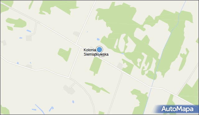 Kolonia Siemiątkowska, Kolonia Siemiątkowska, mapa Kolonia Siemiątkowska