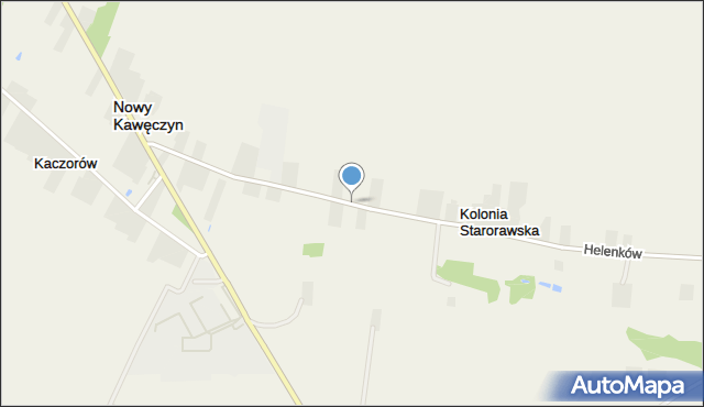 Kolonia Starorawska, Kolonia Starorawska, mapa Kolonia Starorawska