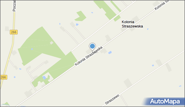 Kolonia Straszewska, Kolonia Straszewska, mapa Kolonia Straszewska