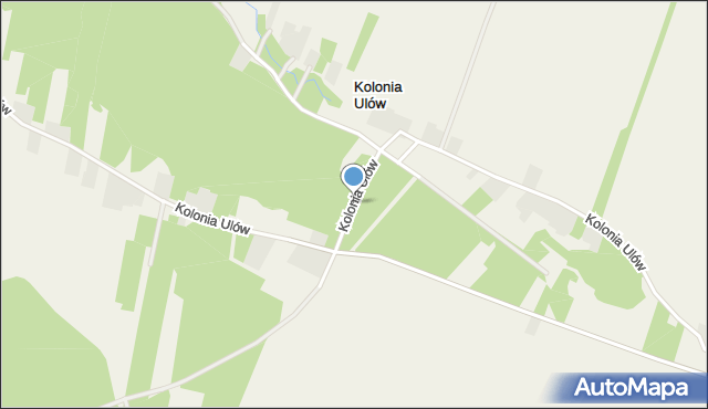 Kolonia Ulów, Kolonia Ulów, mapa Kolonia Ulów