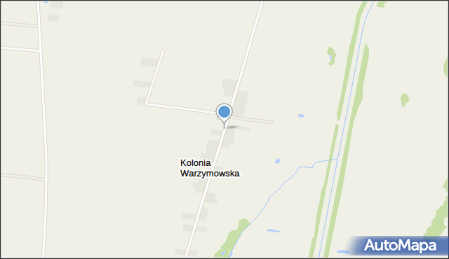 Kolonia Warzymowska, Kolonia Warzymowska, mapa Kolonia Warzymowska