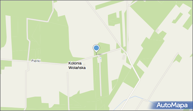 Kolonia Wolańska, Kolonia Wolańska, mapa Kolonia Wolańska