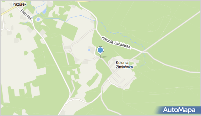 Kolonia Zimkówka, Kolonia Zimkówka, mapa Kolonia Zimkówka