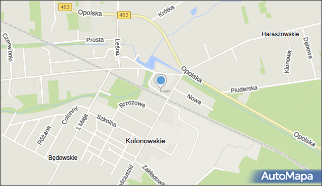 Kolonowskie, Kolejowa, mapa Kolonowskie