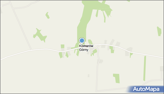 Komarów Górny, Komarów Górny, mapa Komarów Górny