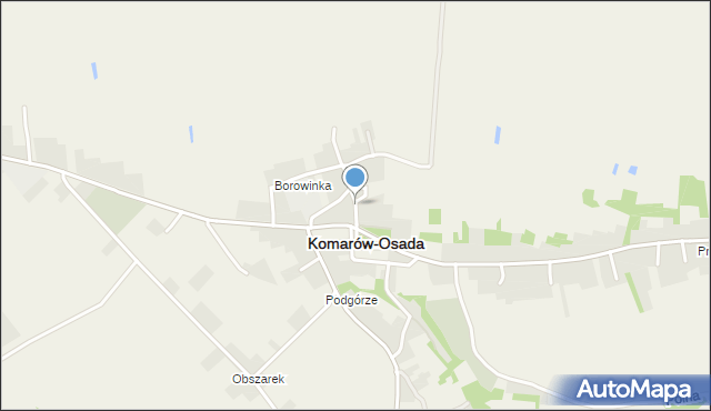 Komarów-Osada, Komarów-Osada, mapa Komarów-Osada