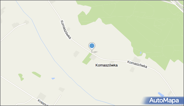 Komaszówka gmina Sztabin, Komaszówka, mapa Komaszówka gmina Sztabin