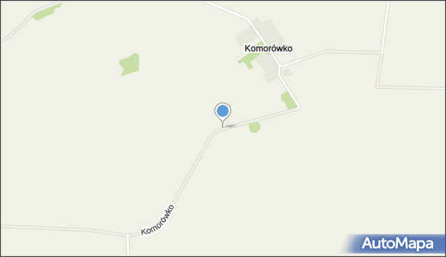 Komorówko gmina Stare Czarnowo, Komorówko, mapa Komorówko gmina Stare Czarnowo