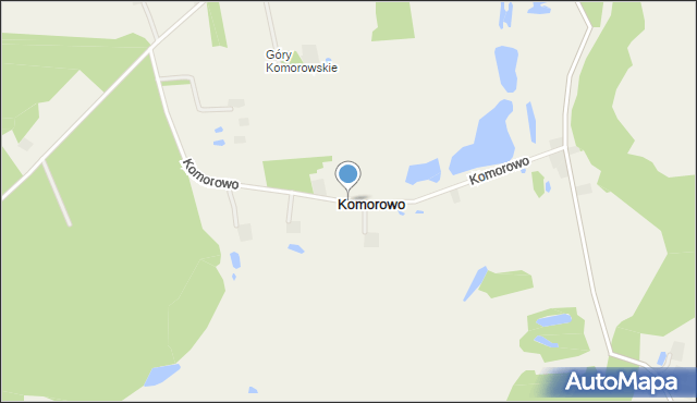 Komorowo gmina Izbica Kujawska, Komorowo, mapa Komorowo gmina Izbica Kujawska