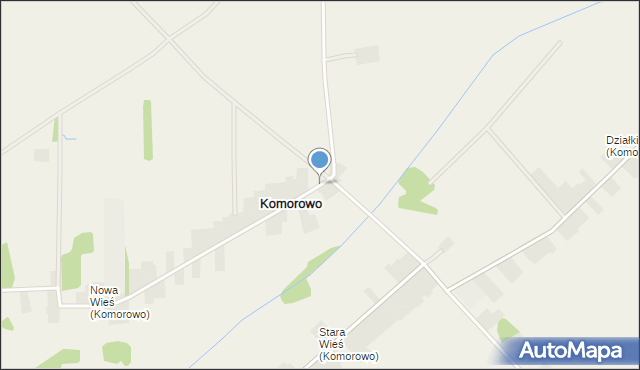 Komorowo gmina Rząśnik, Komorowo, mapa Komorowo gmina Rząśnik