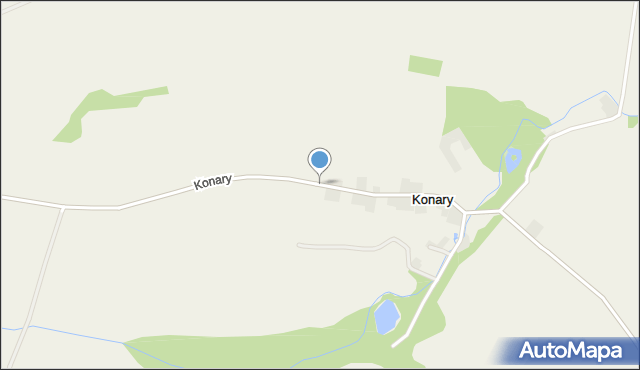 Konary gmina Przeworno, Konary, mapa Konary gmina Przeworno