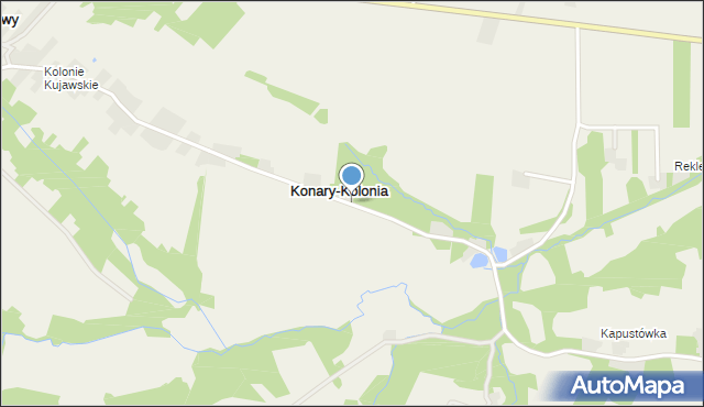 Konary-Kolonia, Konary-Kolonia, mapa Konary-Kolonia