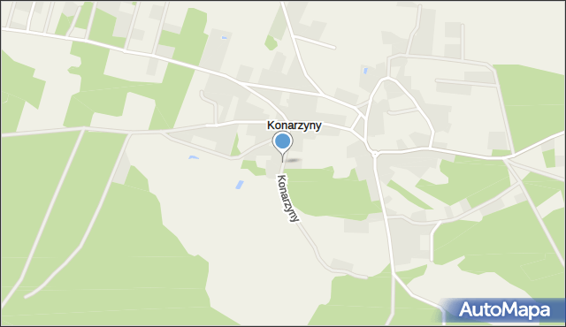 Konarzyny gmina Stara Kiszewa, Konarzyny, mapa Konarzyny gmina Stara Kiszewa