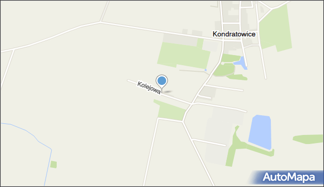 Kondratowice, Kolejowa, mapa Kondratowice