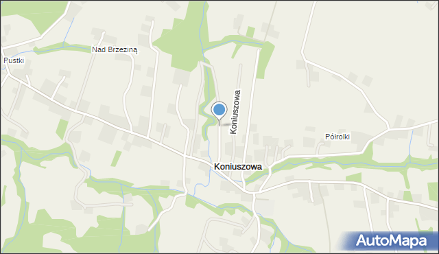 Koniuszowa, Koniuszowa, mapa Koniuszowa