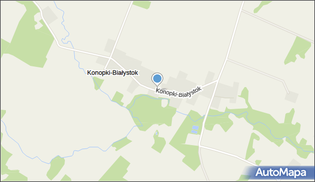 Konopki-Białystok, Konopki-Białystok, mapa Konopki-Białystok