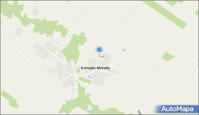 Konopki-Monety, Konopki-Monety, mapa Konopki-Monety