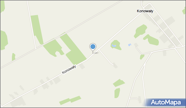 Konowały, Konowały, mapa Konowały