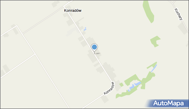 Konradów gmina Kodrąb, Konradów, mapa Konradów gmina Kodrąb