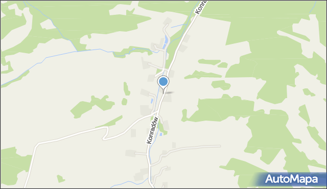 Konradów gmina Lądek-Zdrój, Konradów, mapa Konradów gmina Lądek-Zdrój