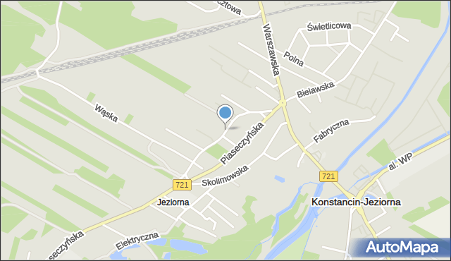 Konstancin-Jeziorna, Kolejowa, mapa Konstancin-Jeziorna