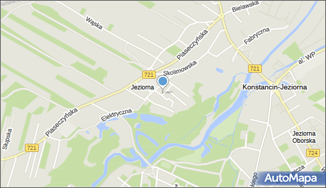 Konstancin-Jeziorna, Kozia, mapa Konstancin-Jeziorna