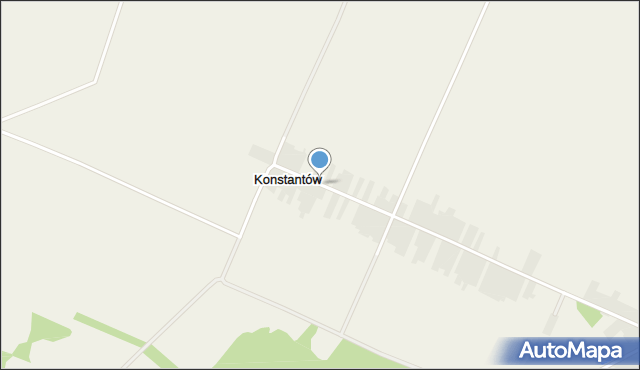 Konstantów gmina Dzwola, Konstantów, mapa Konstantów gmina Dzwola
